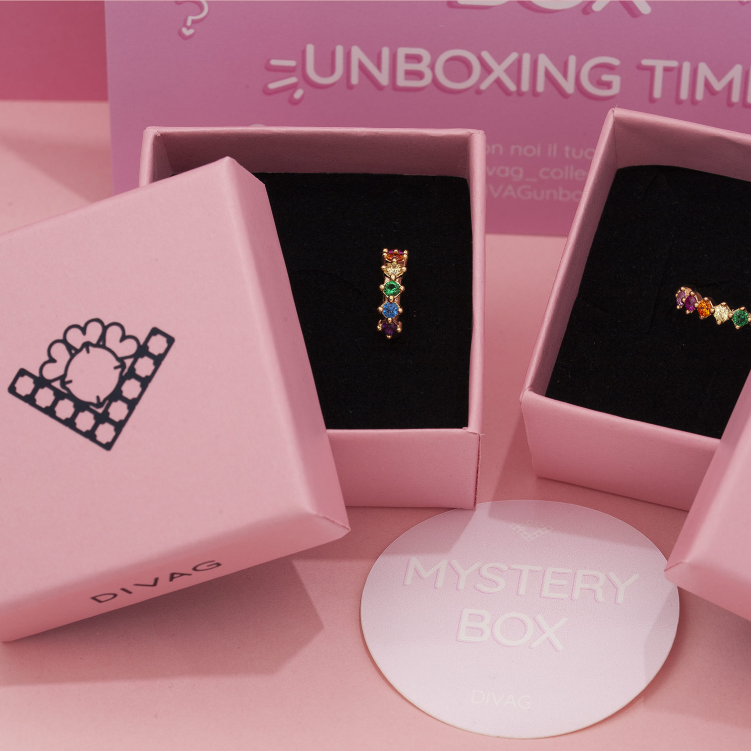 Mistery Box Acciaio - Scatola a sorpresa con 5 gioielli